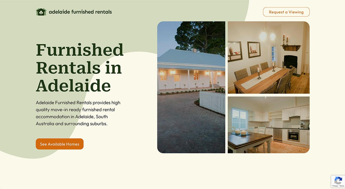 Adelaide Furnished Rentals Website